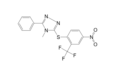 4-Methyl-3-([4-nitro-2-(trifluoromethyl)phenyl]sulfanyl)-5-phenyl-4H-1,2,4-triazole