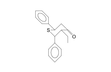 1-Thia-2E,6E-diphenyl-3E-ethyl-4-cyclohexanone