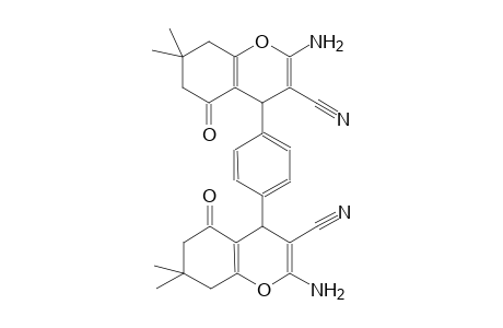 4,4'-(1,4-phenylene)bis(2-amino-7,7-dimethyl-5-oxo-5,6,7,8-tetrahydro-4H-chromene-3-carbonitrile)