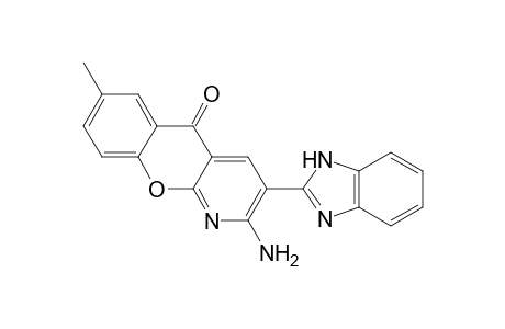 2-Amino-3-(1H-benzimidazol-2-yl)-7-methyl-5H-chromeno[2,3-b]pyridin-5-one