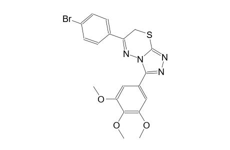 6-(4-bromophenyl)-3-(3,4,5-trimethoxyphenyl)-7H-[1,2,4]triazolo[3,4-b][1,3,4]thiadiazine