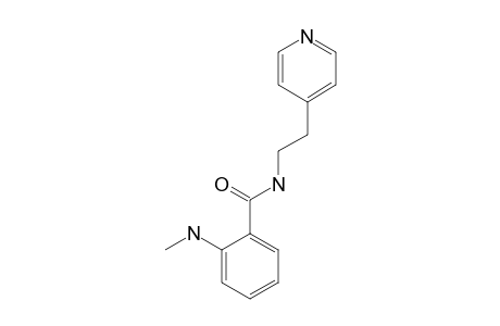 o-(methylamino)-N-[2-(4-pyridyl)ethyl]benzamide