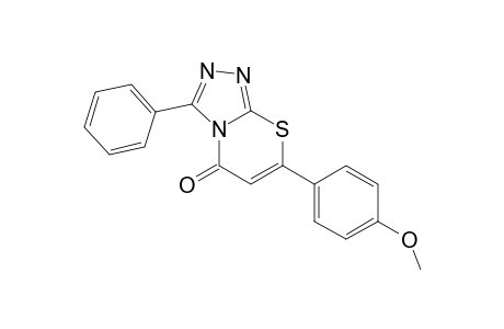 5H-[1,2,4]Triazolo[3,4-b][1,3]thiazin-5-one, 7-(4-methoxyphenyl)-3-phenyl-