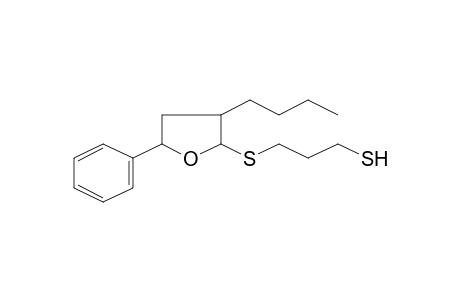 Furan, 3-butyl-tetrahydro-5-phenyl-2-(1,5-dithiapentyl)-