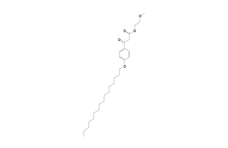 [p-(hexadecyloxy)benzoyl]acetic acid, 2-methoxyethyl ester