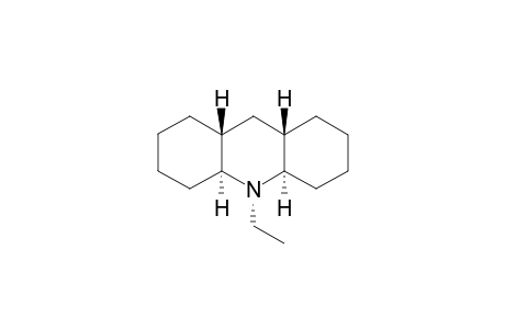 (4A-ALPHA,8A-BETA,9A-BETA,10A-ALPHA)-10-ETHYLTETRADECAHYDROACRIDINE