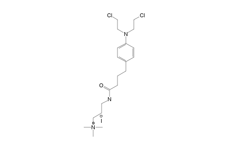 [3-[(4-[4-[BIS-(2-CHLOROETHYL)-AMINO]-PHENYL]-BUTANOYL)-AMINO]-PROPYL]-TRIMETHYL-AMMONIUM-IODIDE