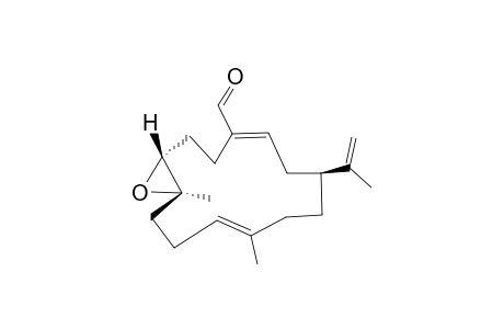 KNIGHTAL;(-)-(1-S,7-R,8-R,3-E,11-E)-7,8-EPOXYCEMBRA-3,11,15-(17)-TRIEN-18-AL