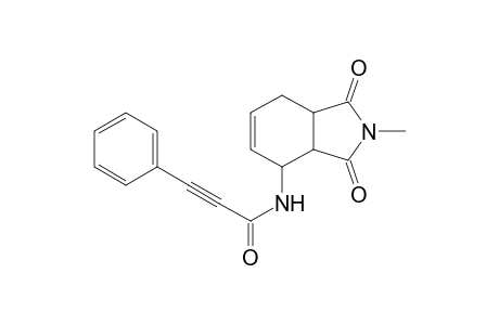 N-(2,3,3a,4,7,7a-Hexahydro-2-methyl-1,3-dioxo-1H-isoindol-4-yl)-3-phenylpropiolamide