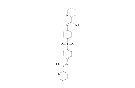 N-(4-[(4-([(E)-2-Pyridinyl(sulfanyl)methylidene]amino)phenyl)sulfonyl]phenyl)-2-pyridinecarbimidothioic acid