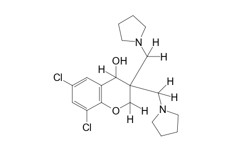 3,3-bis[(1-pyrrolidinyl)methyl]-6,8-dichloro-4-chromanol