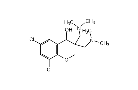 3,3-bis[(dimethylamino)methyl]-6,8-dichloro-4-chromanol