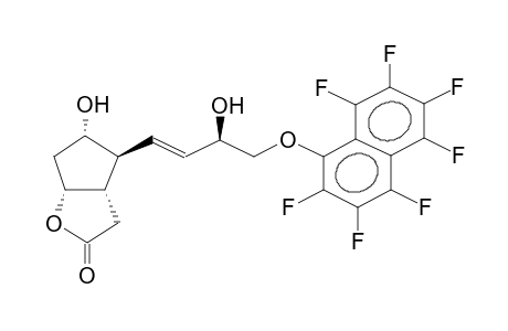 (+/-)-7ALPHA-HYDROXY-6BETA-[3BETA-HYDROXY-4-(HEPTAFLUORO-1-NAPHTHYLOXY)-1E-BUTENYL]-CIS-2-OXABICYCLO[3.3.0]OCTAN-3-ONE