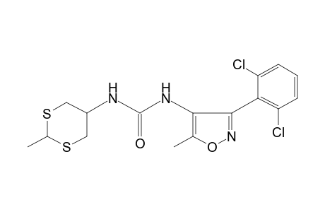 1-[3-(2,6-dichlorophenyl)-5-methyl-4-isoxazolyl]-3-(2-methyl-m-dithian-5-yl)urea