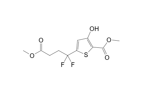 5-Methoxycarbonyl-4-hydroxy-2-(1,1-difluoro-3-methoxycarbonylpropyl)thiophene