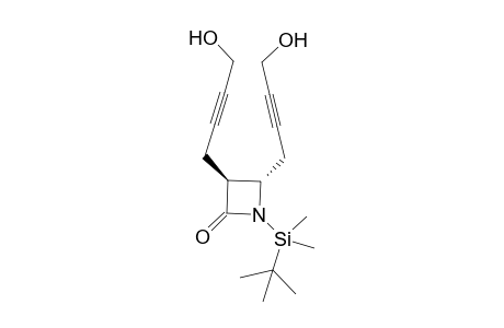 (3S,4S)-1-[tert-butyl(dimethyl)silyl]-3,4-bis(4-hydroxybut-2-ynyl)-2-azetidinone