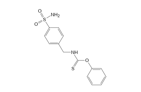 (p-SULFAMOYLBENZYL)THIOCARBAMIC ACID, O-PHENYL ESTER