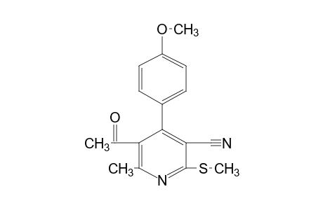 5-acetyl-4-(p-methoxyphenyl)-6-methyl-2-(methylthio)nicotinonitrile