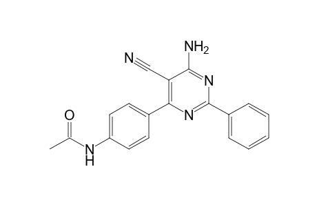 4-AMINO-6-(4'-ACETAMIDOPHENYL)-2-PHENYLPYRIMIDINE-5-CARBONITRILE