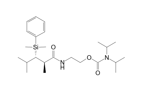 2-[[(2R,3S)-3-[dimethyl(phenyl)silyl]-2,4-dimethyl-pentanoyl]amino]ethyl N,N-di(propan-2-yl)carbamate