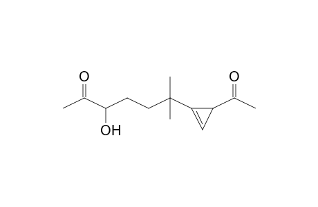 2-Heptanone, 6-(3-acetyl-1-cyclopropen-1-yl)-3-hydroxy-6-methyl-, (R*,R*)-