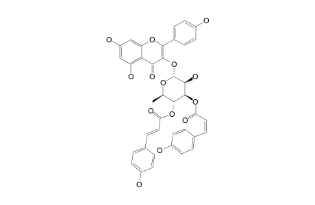 KAEMPFEROL-3-O-(3''-(Z)-PARA-COUMAROYL,4''-(E)-PARA-COUMAROYL)-ALPHA-L-RHAMNOPYRANOSIDE