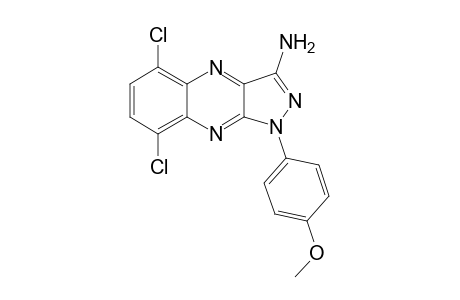 3-Amino-5,8-dichloro-1-(4-methoxyphenyl)flavazole