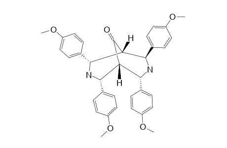 2,4,6,8-TETRA-(PARA-METHOXYPHENYL)-3,7-DIAZABICYCLO-[3.3.1]-NONAN-9-ONE