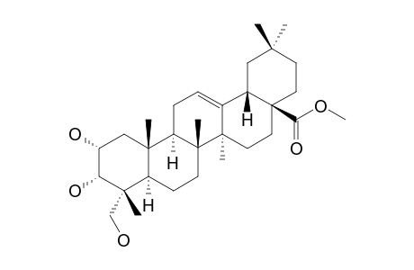 METHYL-3-ISOARJUNOLATE;METHYL-2-ALPHA,3-ALPHA,22-TRIHYDROXYOLEAN-12-EN-28-OATE