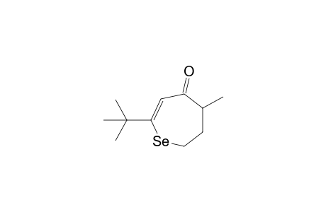 5-Methyl-2-tert-butyl-6.7-dihydro-5H-selenepin-4-one