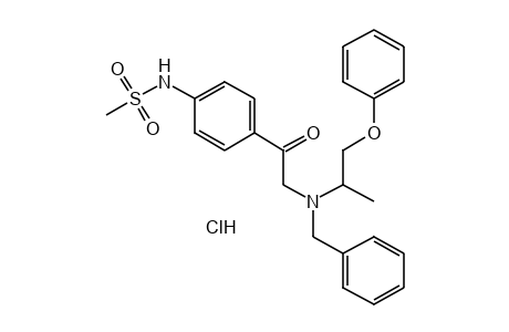 4'-[N-benzyl-N-(1-methyl-2-phenoxyethyl)glycyl]methanesulfonanilide, hydrochloride