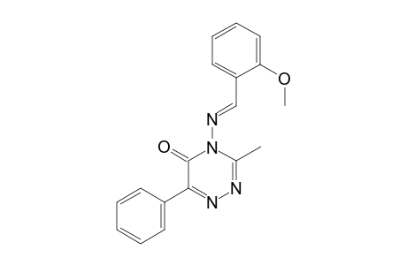 4-[(2-Methoxy-benzylidene)-amino]-3-methyl-6-phenyl-4H-[1,2,4]triazin-5-one