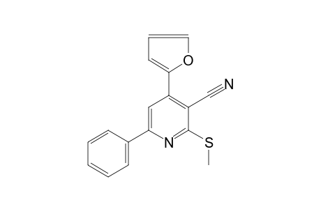 4-(2-furyl)-2-(methylthio)-6-phenylnicotinonitrile