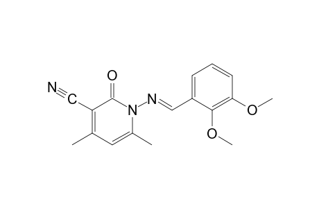 1,2-dihydro-1-[(2,3-dimethoxybenzylidene)amino]-4,6-dimethyl-2-oxonicotinonitrile