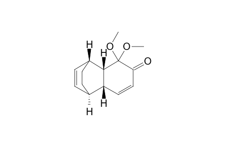 (1R*,2S*,7R*,8R*)-3,3-Dimethoxytricyclo[6.2.2.0(2,7)]dodeca-5.9-dien-4-one