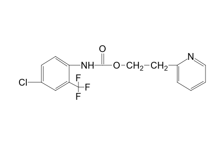 4-chloro-2-(trifluoromethyl)carbanilic acid, 2-(2-pyridyl)ethyl ester