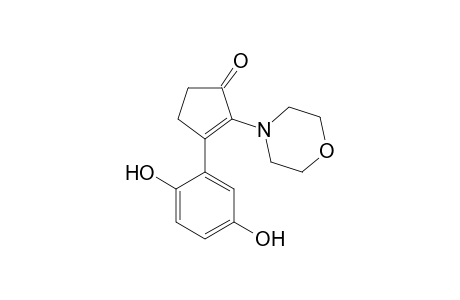 3-(2,5-dihydroxyphenyl)-2-morpholino-2-cyclopenten-1-on