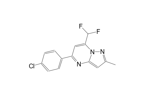 5-(4-chlorophenyl)-7-(difluoromethyl)-2-methylpyrazolo[1,5-a]pyrimidine