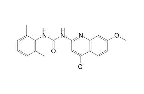 1-(4-chloro-7-methoxy-2-quinolyl)-3-(2,6-xylyl)urea