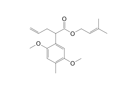 2-(2,5-dimethoxy-4-methyl-phenyl)pent-4-enoic acid 3-methylbut-2-enyl ester