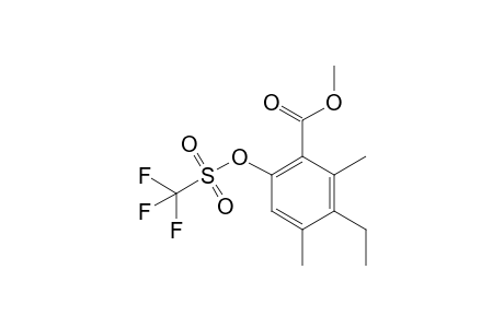 Methyl 3-ethyl-2,4-dimethyl-6-(trifluoromethylsulfonyloxy)benzoate