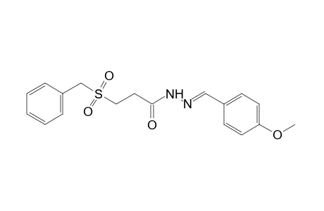 3-(benzylsulfonyl)propionic acid, (p-methoxybenzylidene)hydrazide