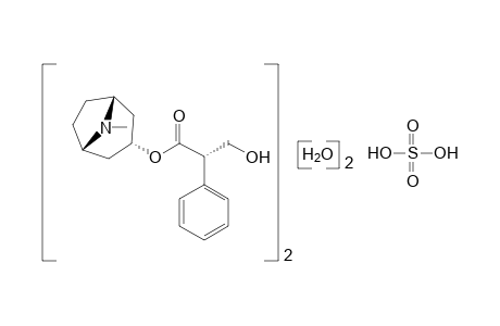 1alphaH,5alphaH-TROPAN-3alpha-OL, (-)-TROPATE (ESTER), SULFATE (2:1) (SALT), DIHYDRATE