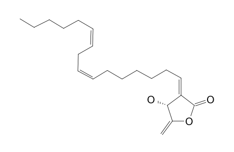 ISOLINDERANOLIDE-C;(3R,2E)-3-HYDROXY-4-METHYLENE-2-((7Z,10Z)-7,10-HEXADECADIENYLIDENE)-BUTANOLIDE