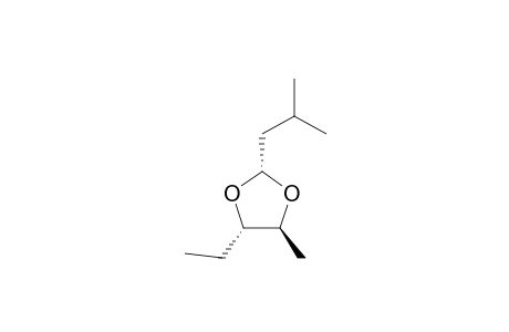 (2-R*,4-S*,5-S*)-2-(2-METHYLPROPYL)-4-ETHYL-5-METHYLDIOXOLANE