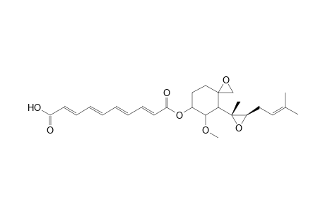 [[(2R*,3R*) (2E,4E,6E,8E)]]-2,4,6,8-Decatetraendioic acid, mono[5-methoxy-4-[2-methyl-3-(3-methyl-2-butenyl)oxiranyl]-1-oxaspiro[2,5]octan-6-yl]ester