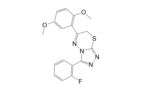 6-(2,5-dimethoxyphenyl)-3-(2-fluorophenyl)-7H-[1,2,4]triazolo[3,4-b][1,3,4]thiadiazine