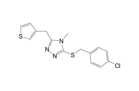 3-[(p-chlorobenzyl)thio]-4-methyl-5-(3-thenyl)-4H-1,2,4-triazole