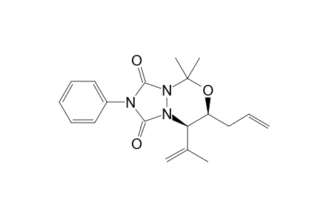 (7S,8R)-5,5-dimethyl-2-phenyl-8-prop-1-en-2-yl-7-prop-2-enyl-7,8-dihydro-[1,2,4]triazolo[1,2-c][1,3,4]oxadiazine-1,3-dione