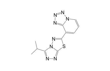 tetrazolo[1,5-a]pyridine, 8-[3-(1-methylethyl)[1,2,4]triazolo[3,4-b][1,3,4]thiadiazol-6-yl]-